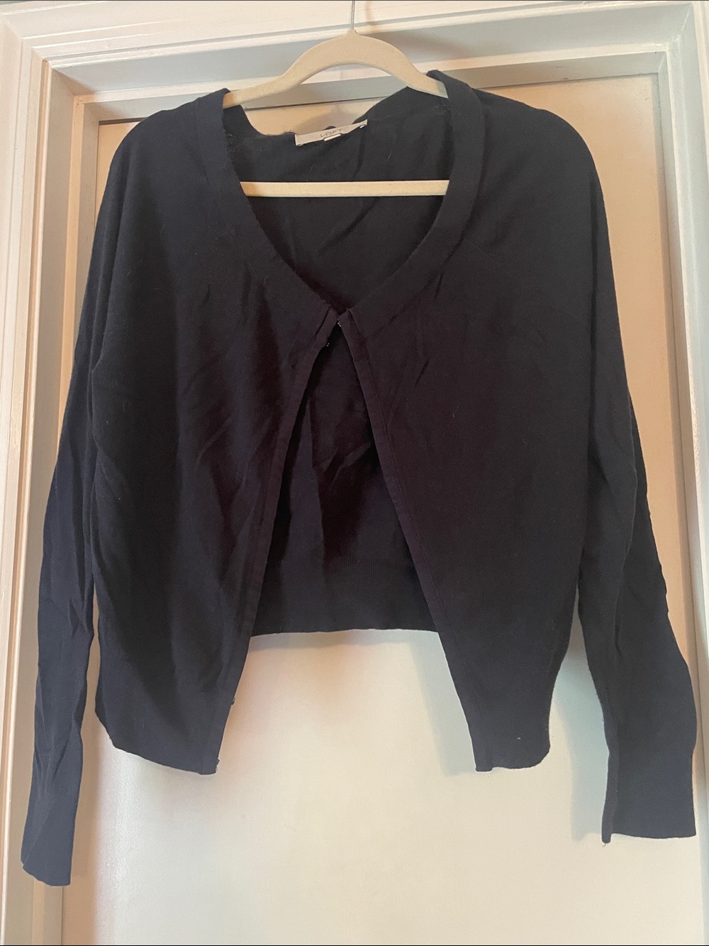 LOFT Black Cropped Women's Cardigan
